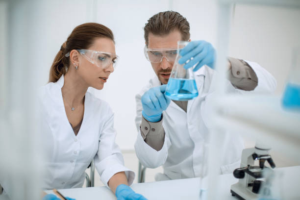 istock close up.two scientists discuss the results of testing 1027904092