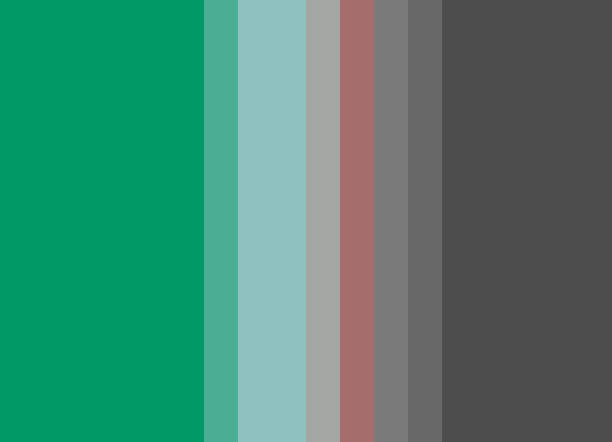 istock Striped background in green/blue/gray with soft terracotta accent. 1027941124
