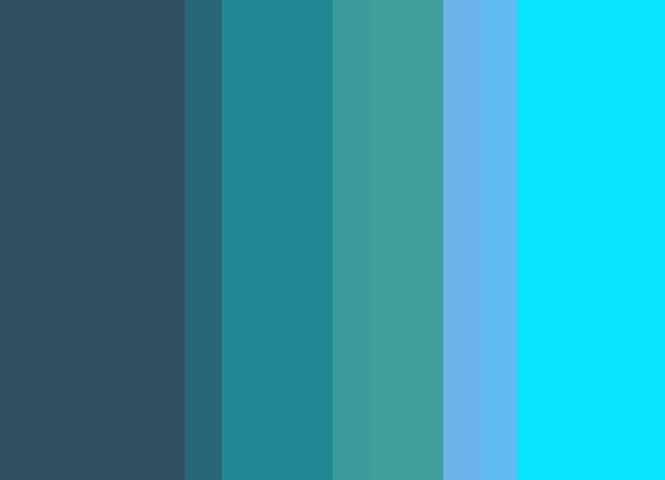 istock Striped background in deep teal to bright turquoise blue gradient. 1027941132