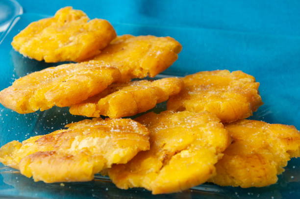 istock fried green plantains, patacones 1027951028