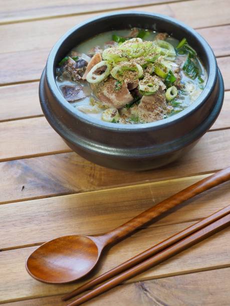 istock Korean food Sundae soup, sundae gukbap 1027971762