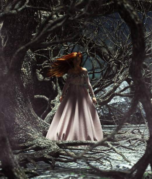 Free Stock Photo of Fantasy-themed portrait of woman in woods