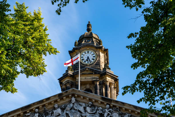 Lancaster City Council Lancaster City Council clock lancaster lancashire stock pictures, royalty-free photos & images