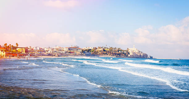 istock Tel Aviv and  Jaffa (Yaffo) coastline, panoramic view- Israel 1028011104