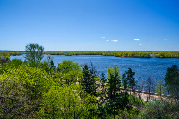 istock Aerial view on Dnieper river in Ukraine 1028012008