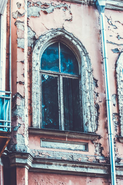 istock Old Tbilisi architecture, window and exterior decor in summer day 1028032426