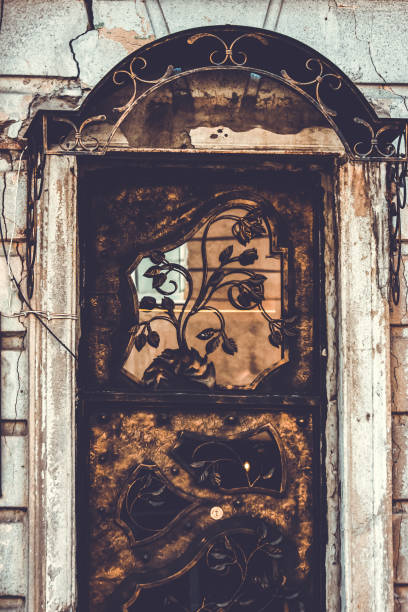 istock Old Tbilisi architecture, window and exterior decor in summer day 1028032496