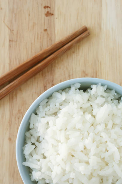 istock cooked white basmati rice  bowl natural food 1028035422