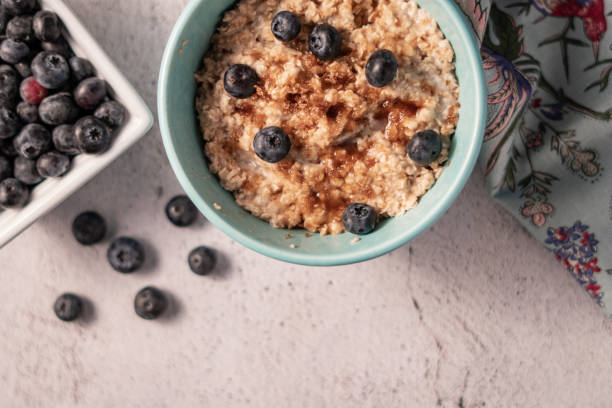 istock Oatmeal with Blueberries 1028042150