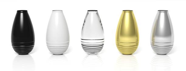 Decorative vases of different colors