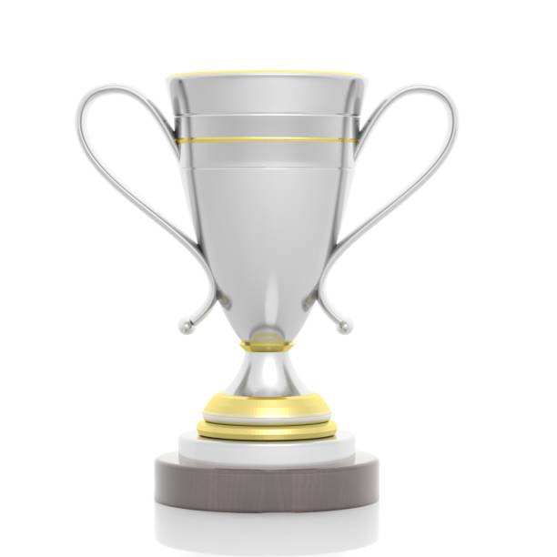 istock 3d rendering of a Golden and Silver trophy 1028059992
