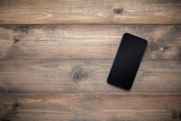 istock Vintage Tablet mockup flat lay on old table top wood background texture space concept workspace office blank note, plan on calendar new year 2019, e commerce business blogger idea empty wooden view 1028064492