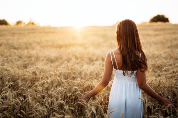 istock Young beautiful woman spending time in nature 1028064870