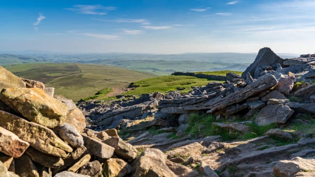 ペン-y-ゲント、ノース ヨークシャー、イングランド、英国 - pennines ストックフォトと画像