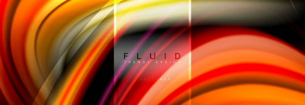 istock Fluid colors abstract background colorful poster, twisted liquid design on black, colorful marble or plastic wave texture backdrop, multicolored template for business or technology presentation or web brochure cover layout, wallpaper 1028075334