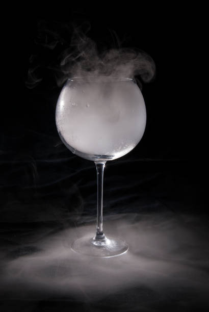 istock Large wine glass filled with mist and fog 1028085272