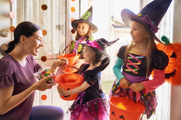 istock family celebrating Halloween 1028085564