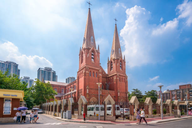a Neo-Gothic Roman Catholic cathedral, located in Xujiahui, Shanghai, China. Since 1960, St Ignatius has been the seat of the Bishop of Shanghai and the headquarters of the Roman Catholic Diocese of Shanghai.