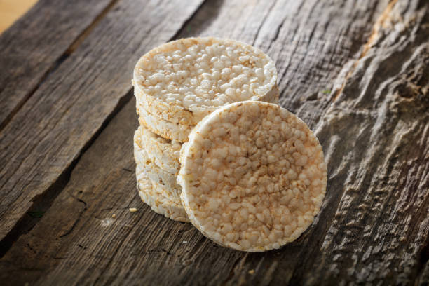 Grain Wafers set on old wooden surface