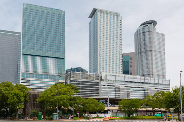 jr central towers der bahnhof nagoya in japan. - non urban scene fotos stock-fotos und bilder