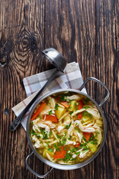 delightful Chicken and vegetable hearty soup