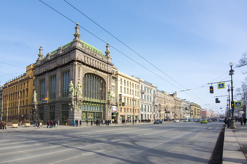 Akimova comedy theater and Nevsky prospect, Saint Petersburg, Russia