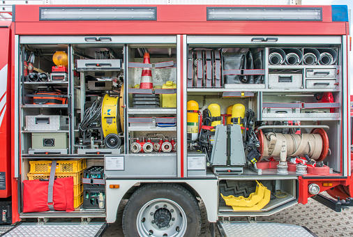 Fire truck - water rescue unit of Feuerwehr