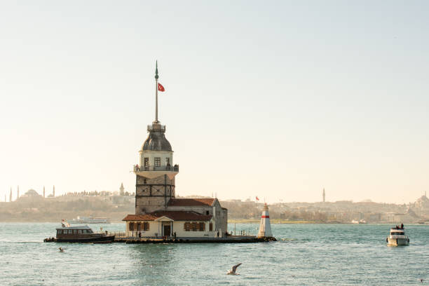 istock Maidens Tower located in Istanbul 1028127834