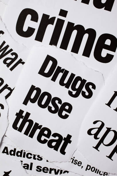 istock 'Drugs pose threat' and 'crime' headlines 1028127996