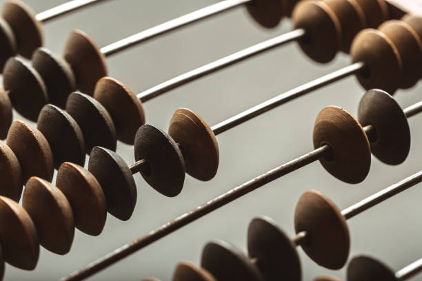 Vintage abacus close up Vintage abacus close up abacus stock pictures, royalty-free photos & images