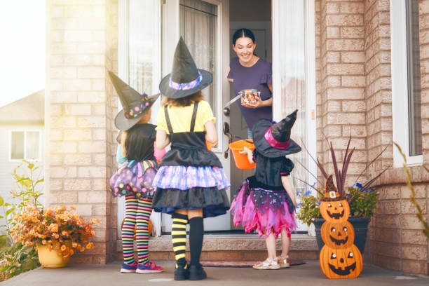 istock family celebrating Halloween 1028138516