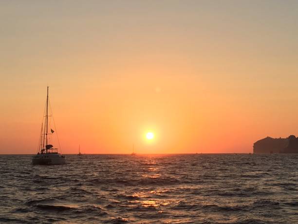 istock Sunset on the Aegean sea 1028139180