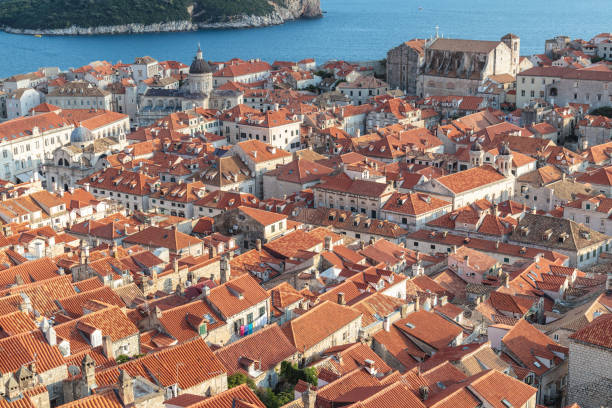 istock Old Town Dubrovnik seen from above 1028139366