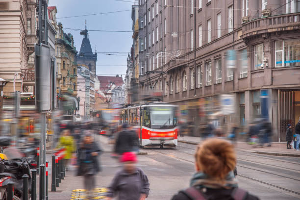 istock beautiful old streets of Prague. 1028143496