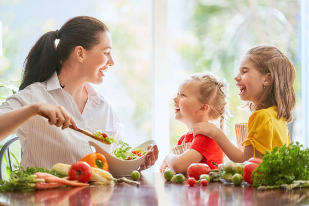 istock Happy family in the kitchen. 1028148278