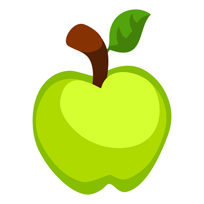 Ilustración de Icono De Manzana Verde De Dibujos Animados Vector Con Hoja y más Vectores Libres de Derechos de Agricultura - iStock Ilustración de Icono De Manzana Verde De Dibujos Animados Vector Con Hoja y más Vectores Libres de Derechos de Agricultura - iStock