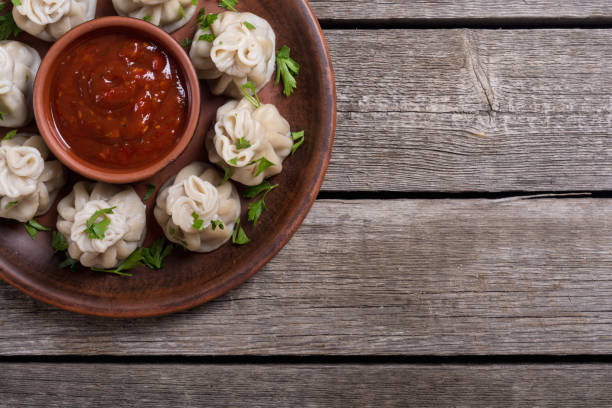 istock Georgian dumplings khinkali 1028164422