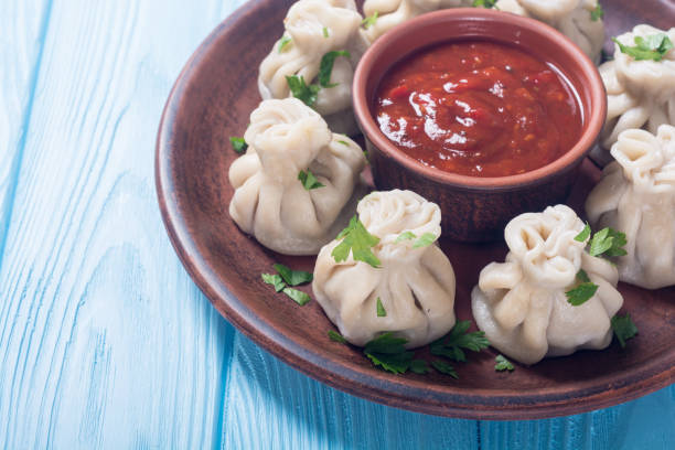 istock Georgian dumplings khinkali 1028164474