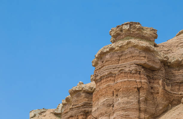 an empty top of a rock high in the sky
