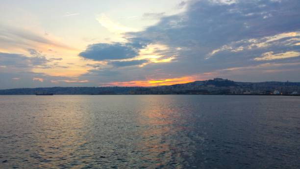 istock Sunset Beyond Posillipo, Naples, Italy 1028185074