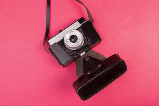 istock Vintage retro photo camera 1028187204