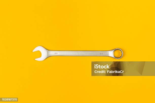 Spanner Wrench Hand Tool Stock Photo - Download Image Now - Wrench, Toolbox, Garage