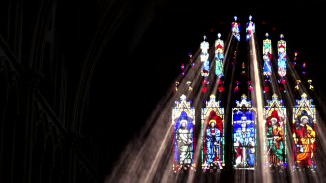 Shifting Stain Glass Light Rays