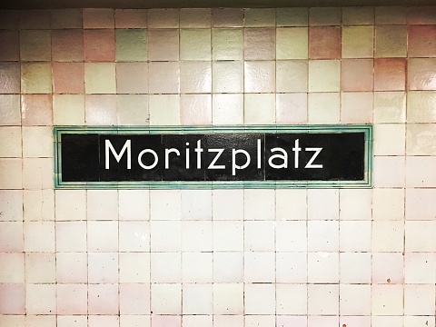 Moritzplatz U-Bahn sign