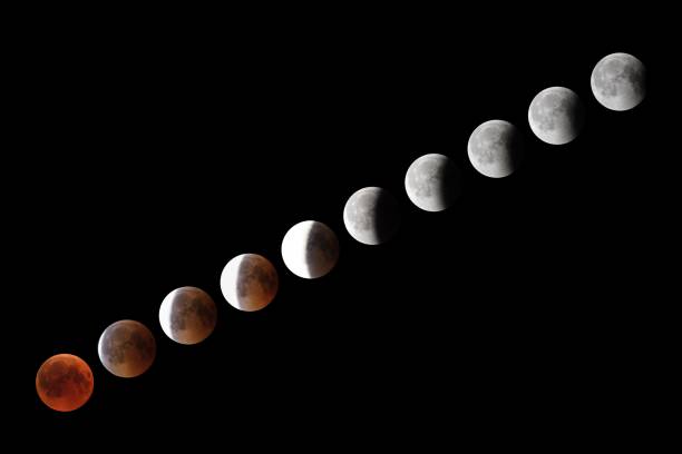 istock Phases of full eclipse of the Moon 1028200774