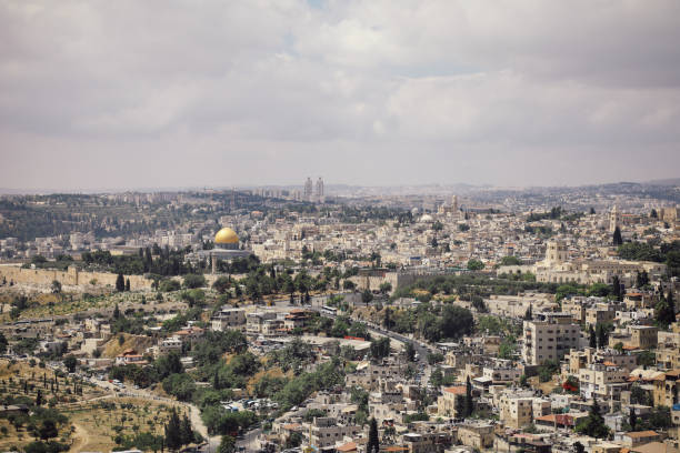 istock Jerusalem old city panoramic aerial view 1028211714