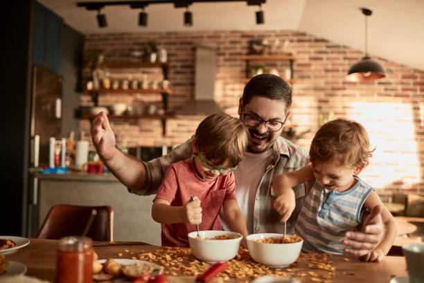 istock Family enjoying breakfast 1028216652