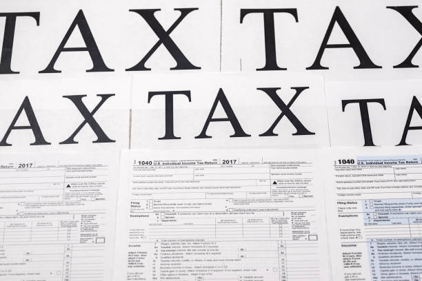 istock 1040 form with text 