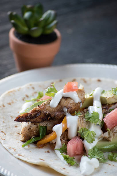 istock chicken fajitas with guacamole 1028230008