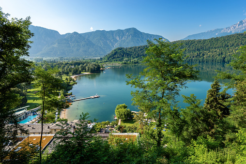 Lake Levico (Lake), Levico Terme, Trentino Alto Adige, Italy, Europe